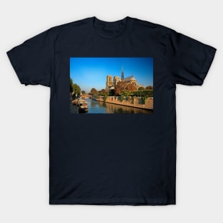 Notre-Dame and river Seine T-Shirt